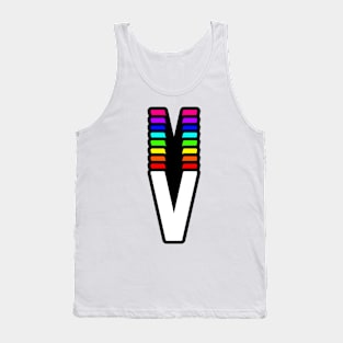 Rainbow Letter, V Tank Top